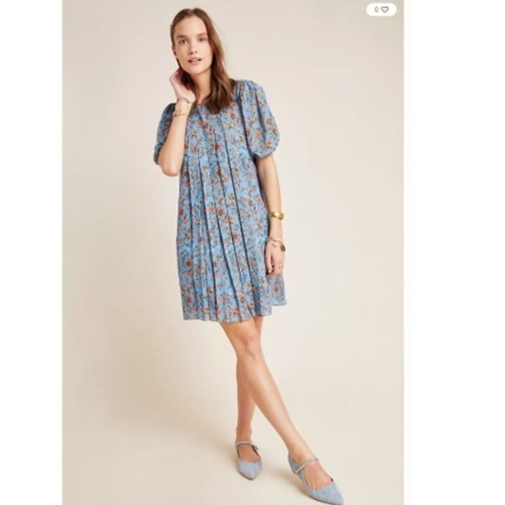 NWT-Anthropologie-Sachin & Babi Marina Pleated Swing Dress - 14